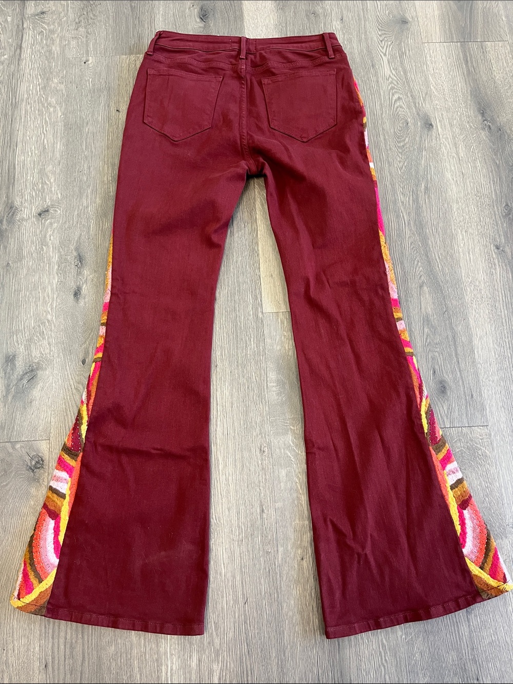 Free People x Driftwood Farrah Flare Beaded Jeans - Picture 7 of 13